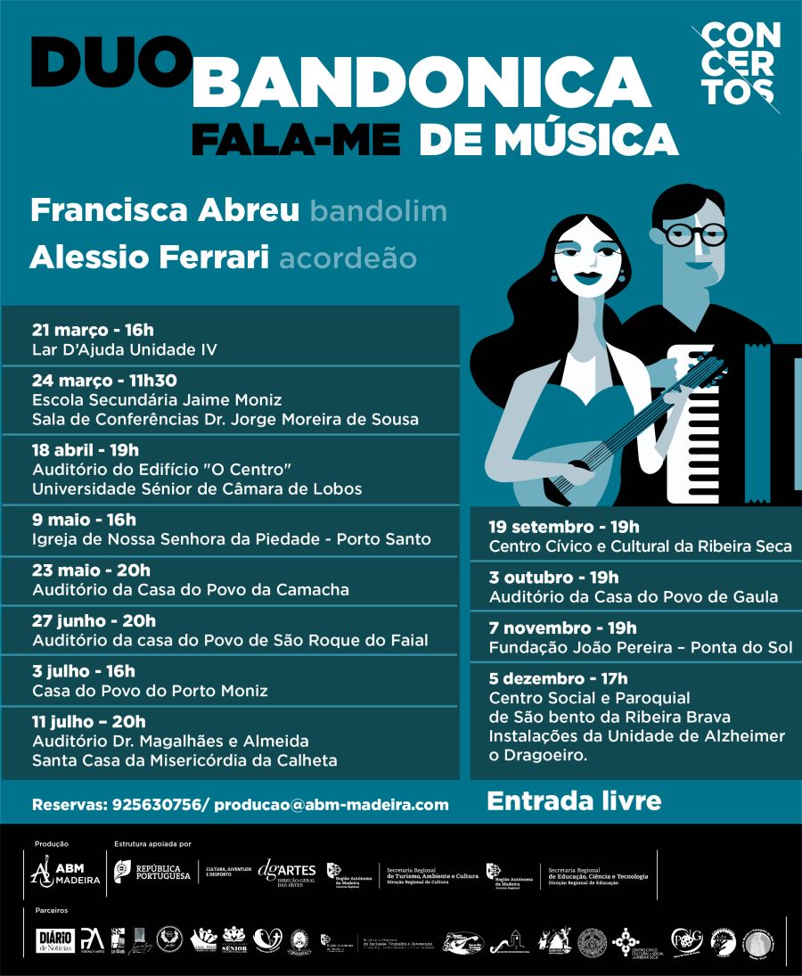 Duo Bandonica – Concerto gratuito Fala-me de Música, Ribeira Brava, Madeira