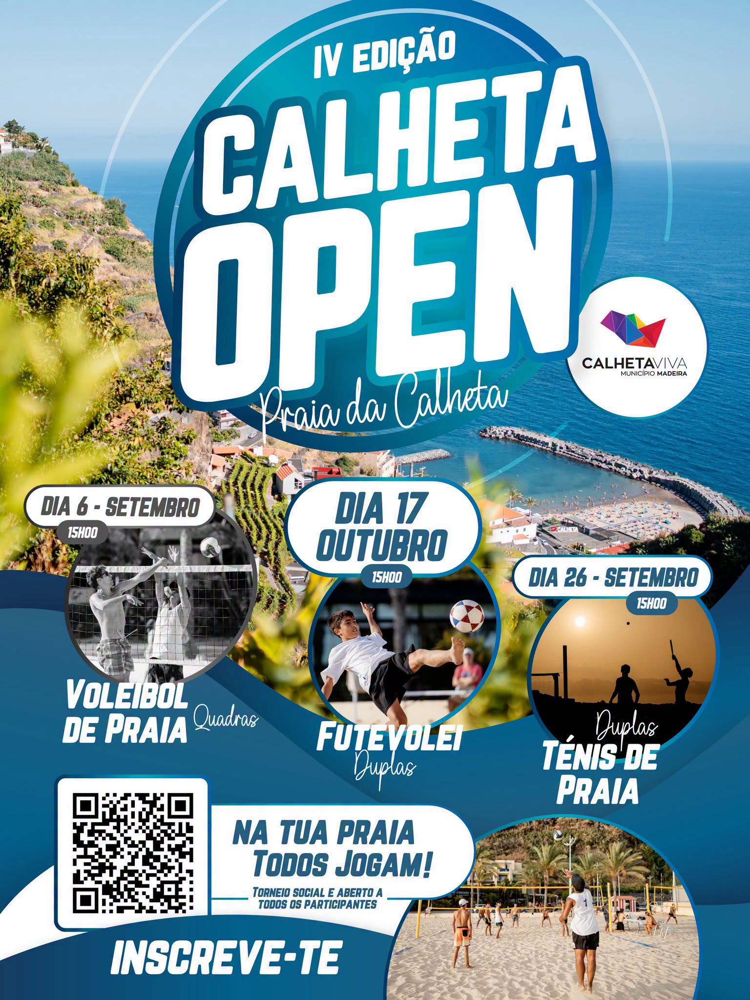 Calheta Open: Beach Volleyball, Footvolley & Beach Tennis